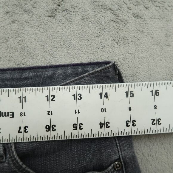 Not Your Daughters Jeans NYDJ Women's Size 8 Gray Mid-Rise Cropped 25" Inseam - Picture 4 of 16